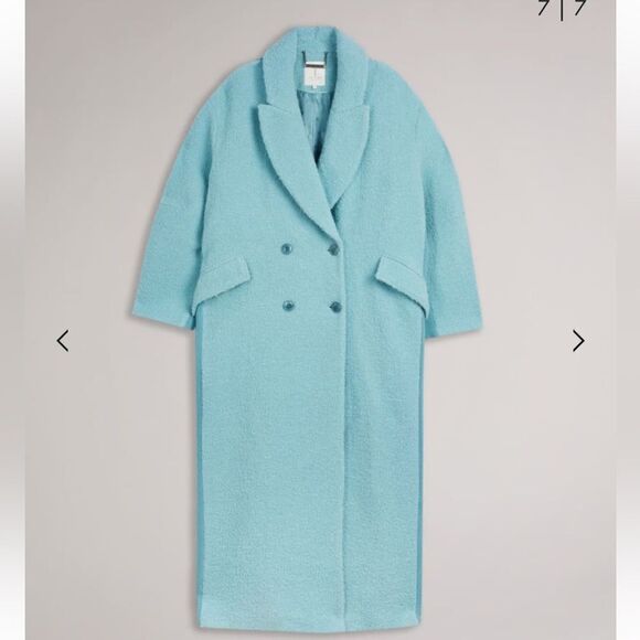 Ted Baker Jjoelle Fabric Blocked Oversized Crombie Coat - Picture 5 of 12